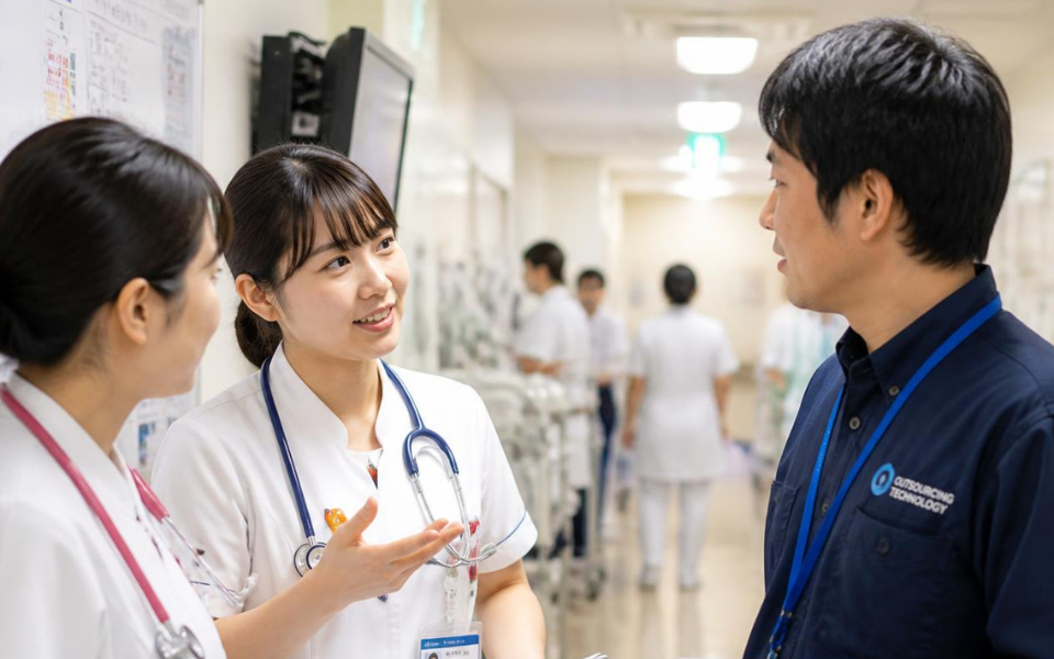 japanese-nurses-talking-with-engineers